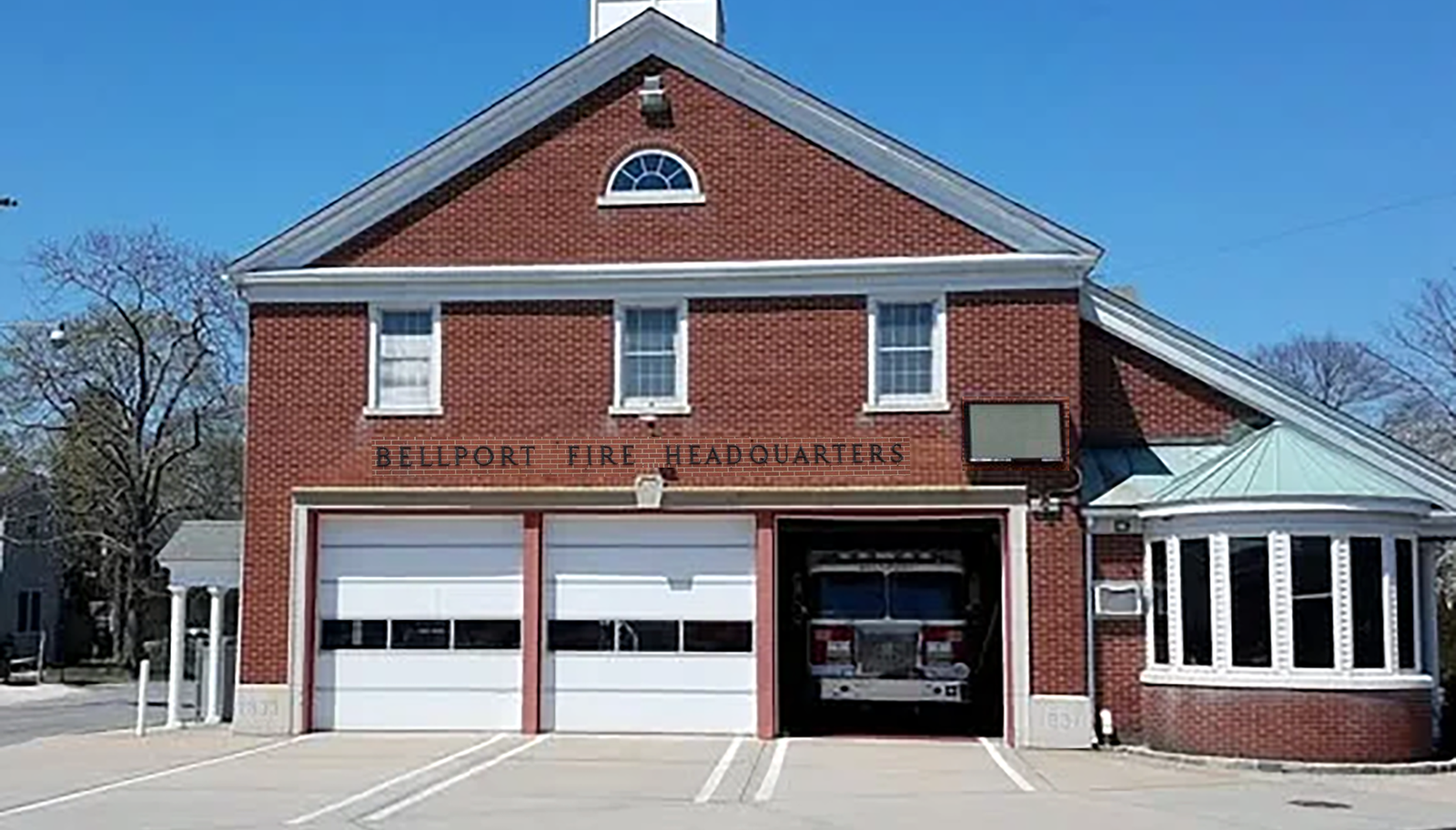 A view of the Bellport Fire Department.