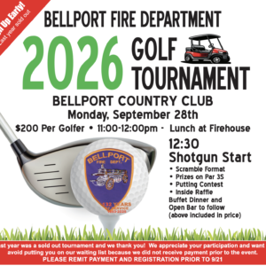 2026 Bellport Fire Department Golf Tournament